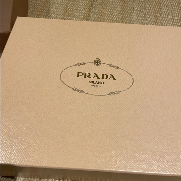 Prada leather black platform stacked heel - Picture 5 of 8